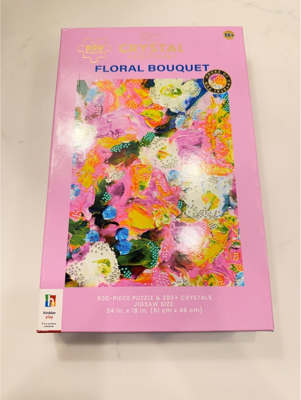 Hinkler Crystal Edition Floral Bouquet 500-Piece Puzzle with 280+ Crystals NIB